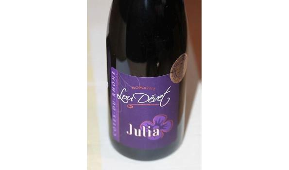 6 flessen à 76cl rode wijn domaine Lou DEVET, Julia 2009